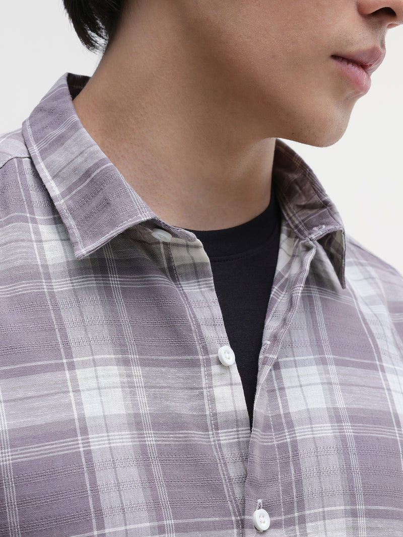 Yarn Dyed checks Regular Fit Shirt