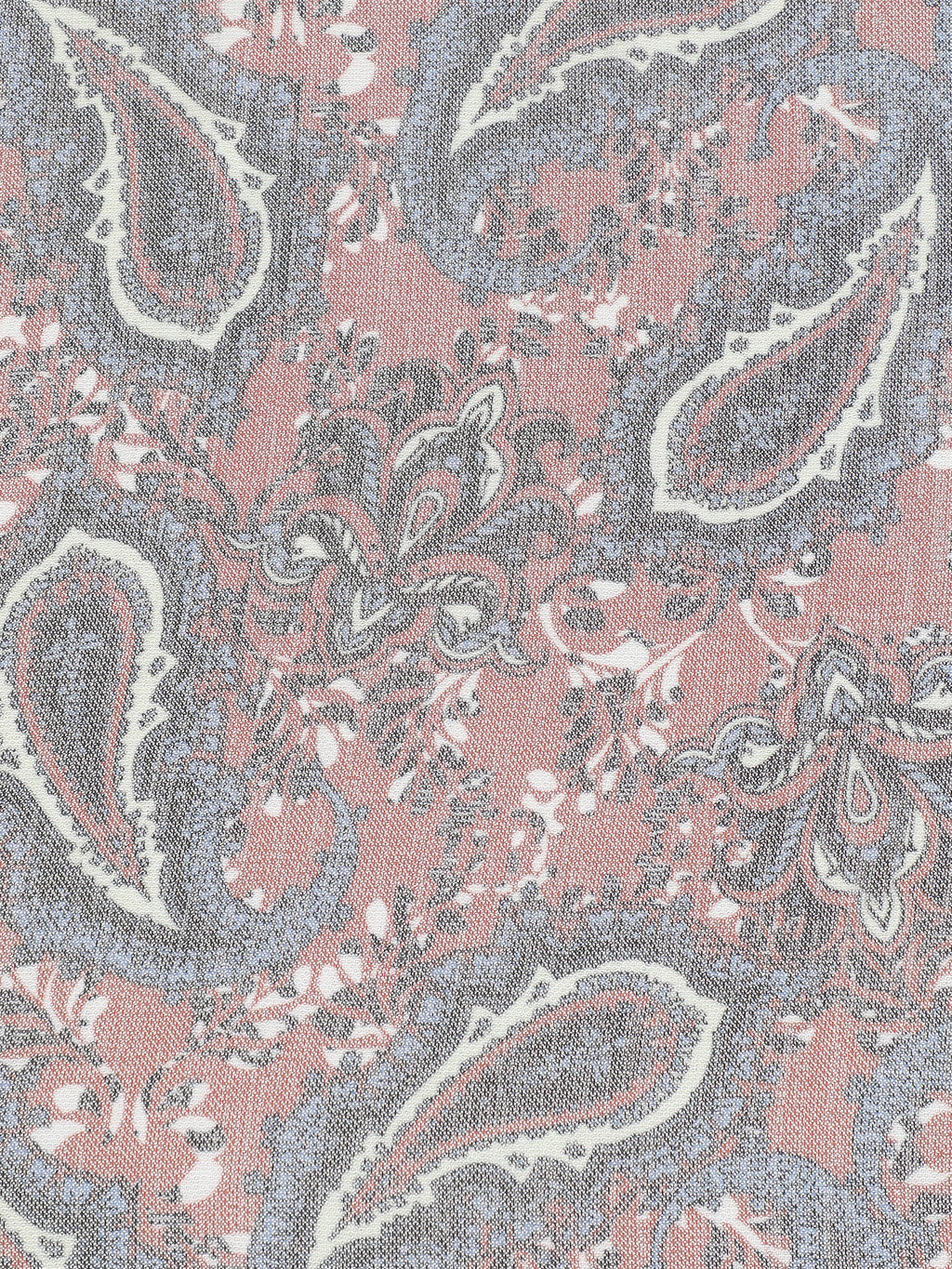 CAHOOT Men's Grey & Pink Paisley Printed Regular Fit Shirt - view 8