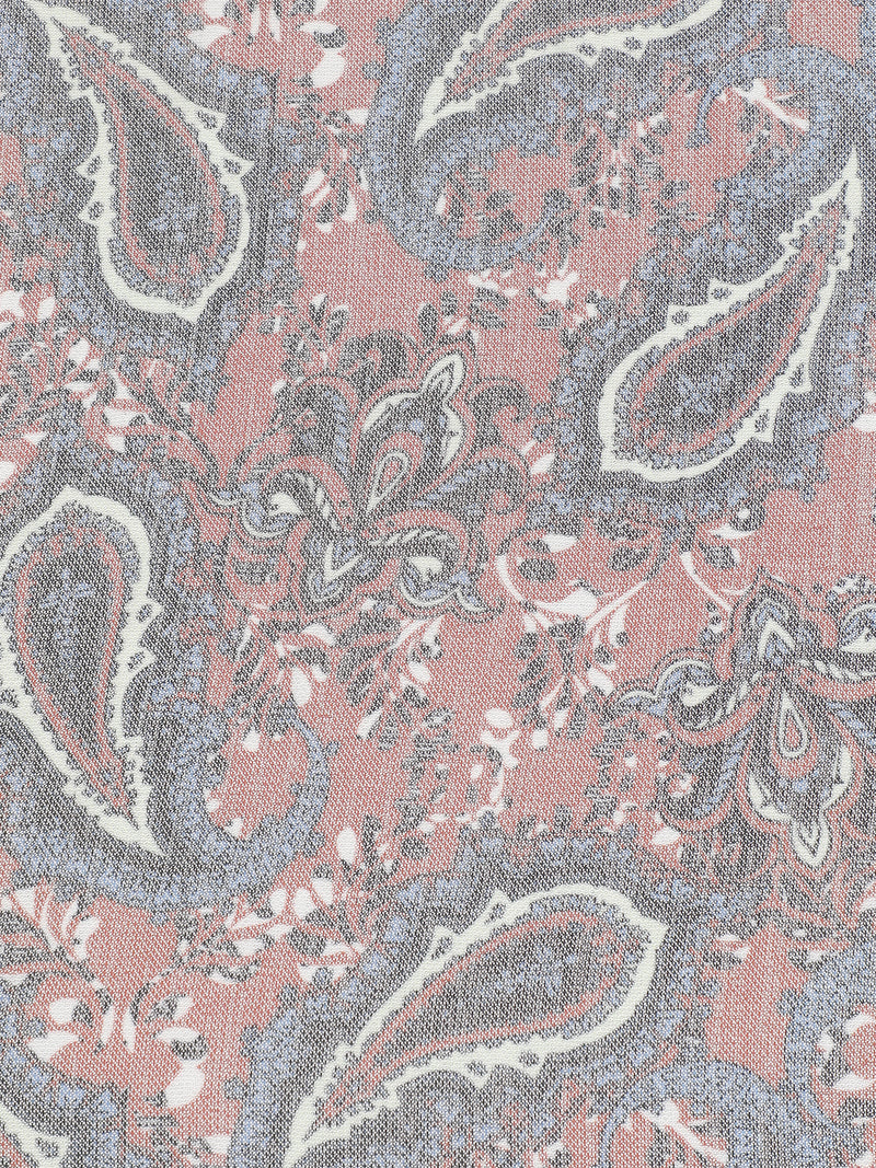 CAHOOT Men's Grey & Pink Paisley Printed Regular Fit Shirt - view 8