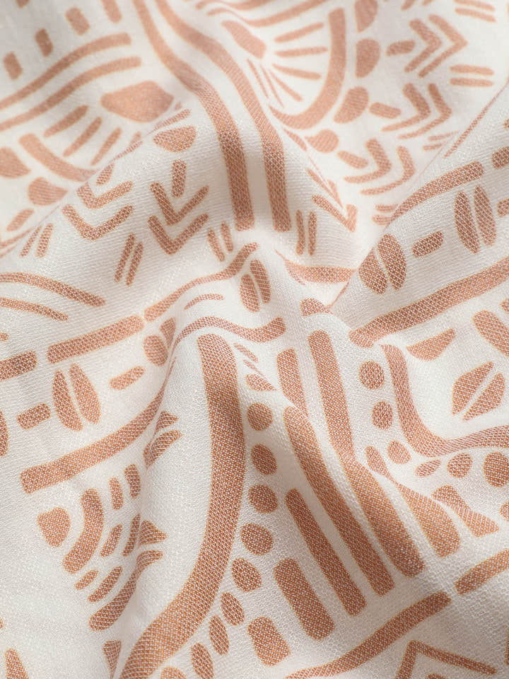 CAHOOT Men's Camel Brown Printed Shirt - view 7