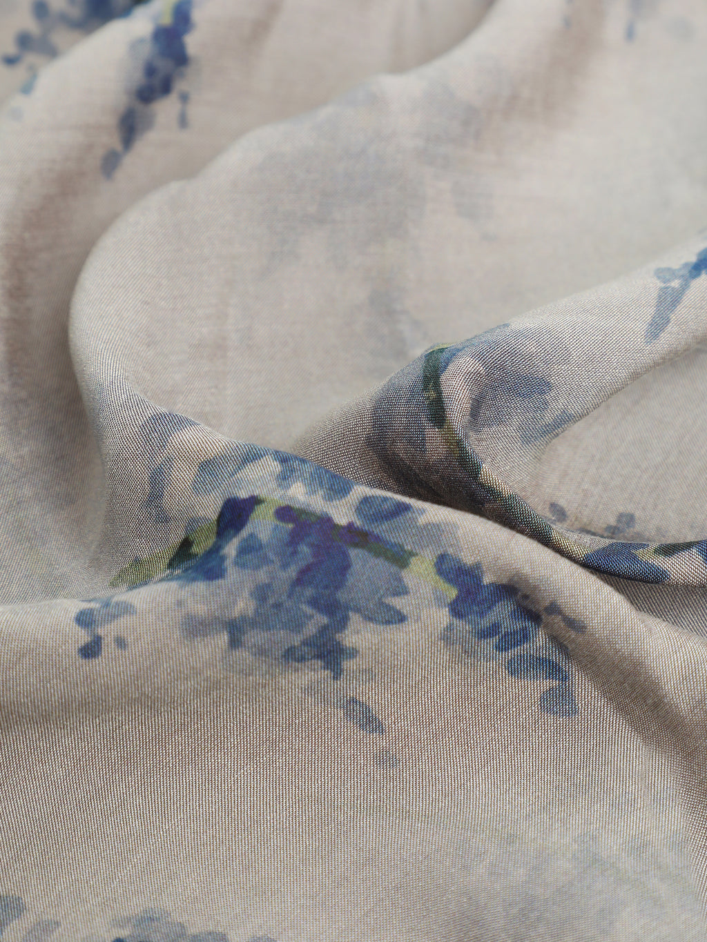 CAHOOT Men's Beige & Blue Floral Printed Regular Fit Shirt - view 7