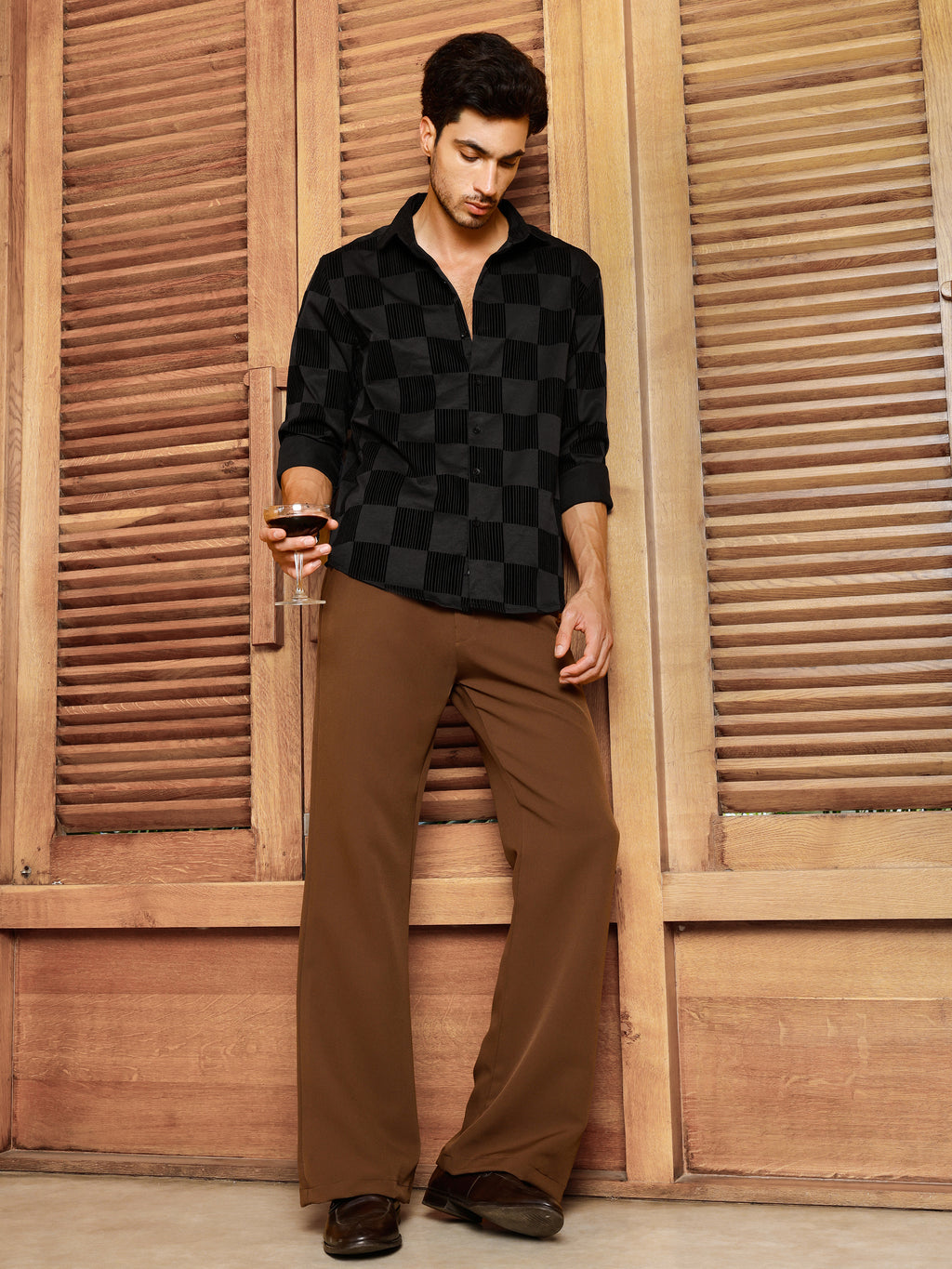 CAHOOT Men's Black Checks Shirt - view 5