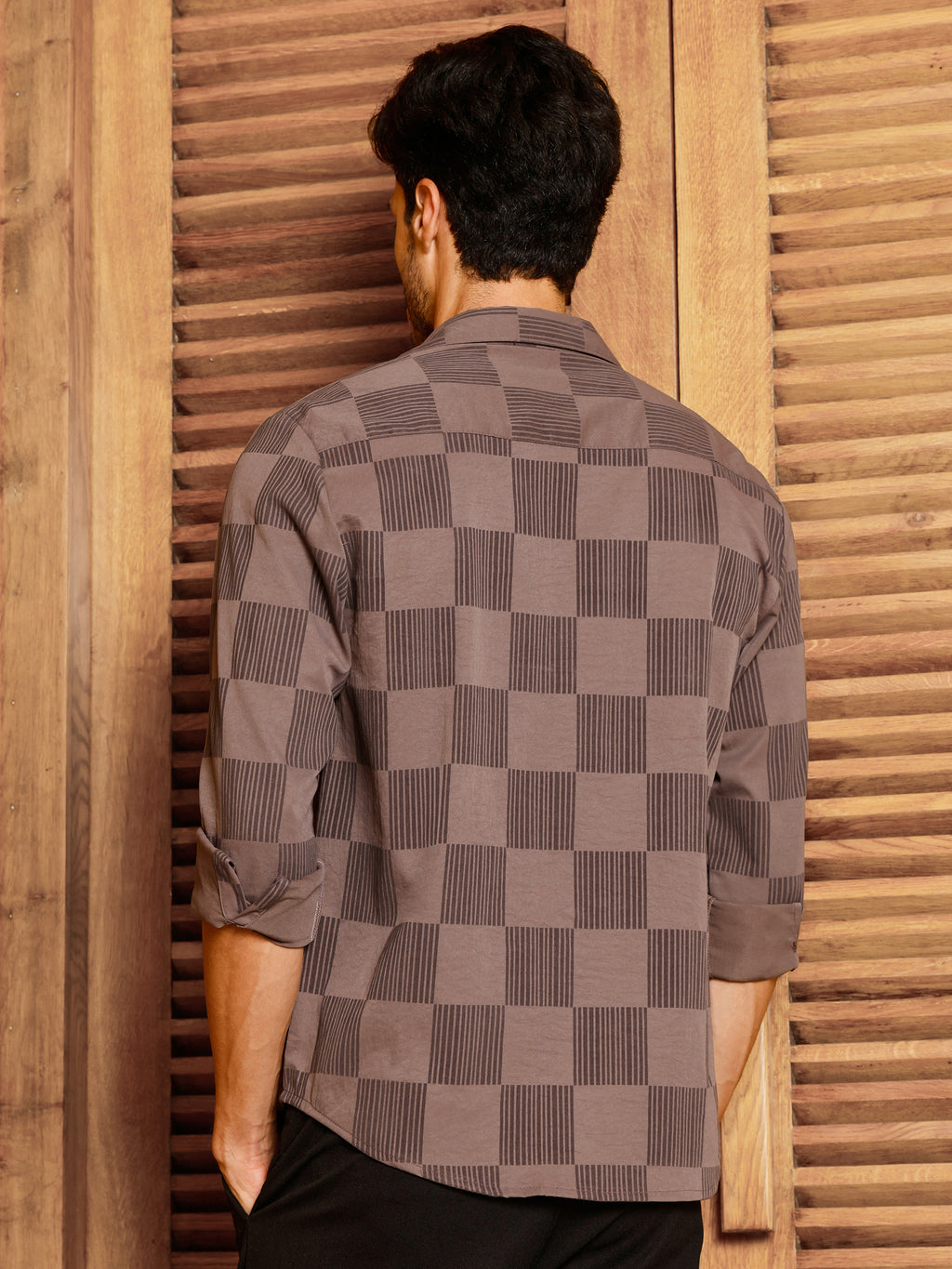 CAHOOT Men's Brown Checks Shirt - view 4