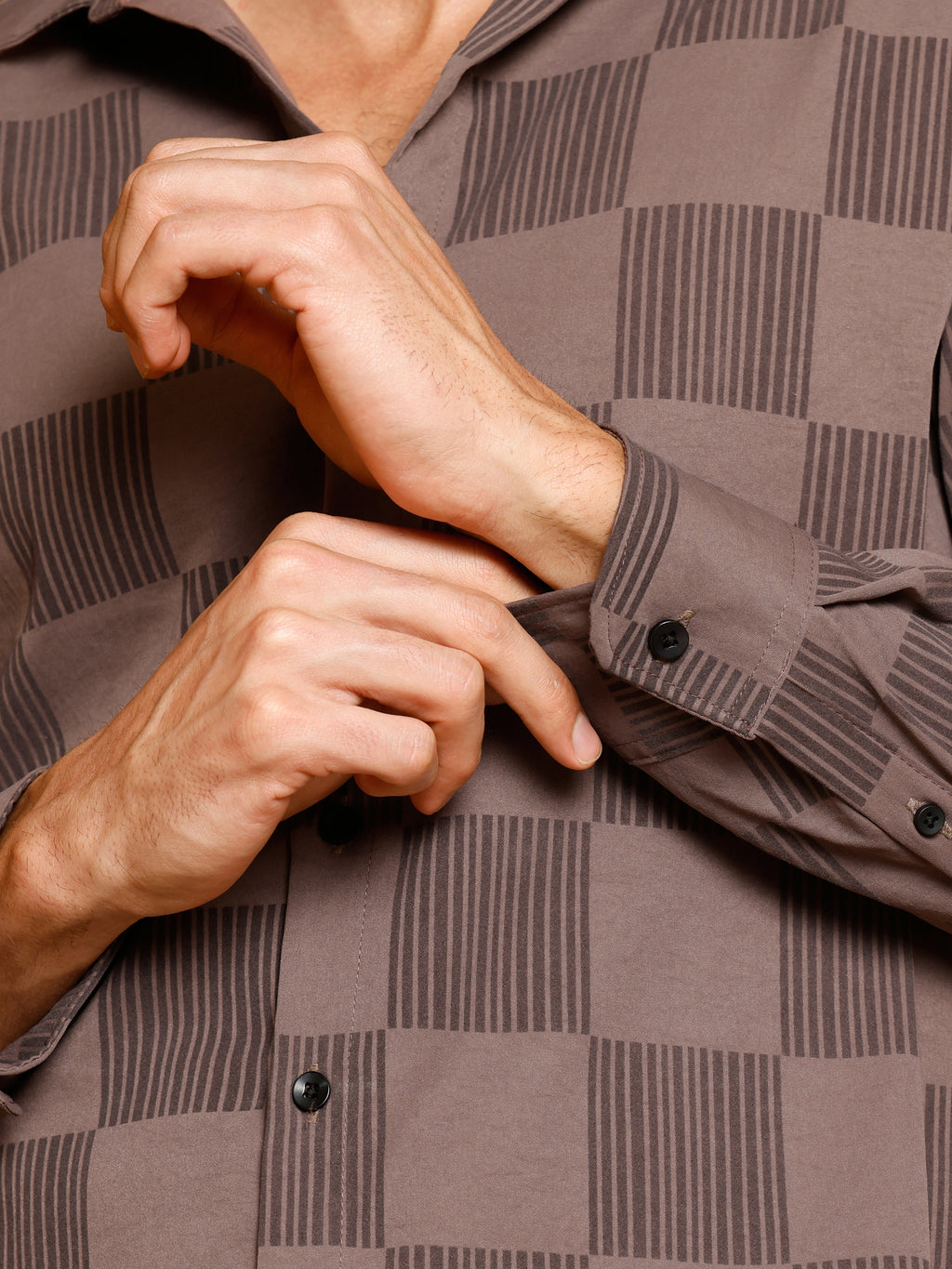 CAHOOT Men's Brown Checks Shirt - view 8