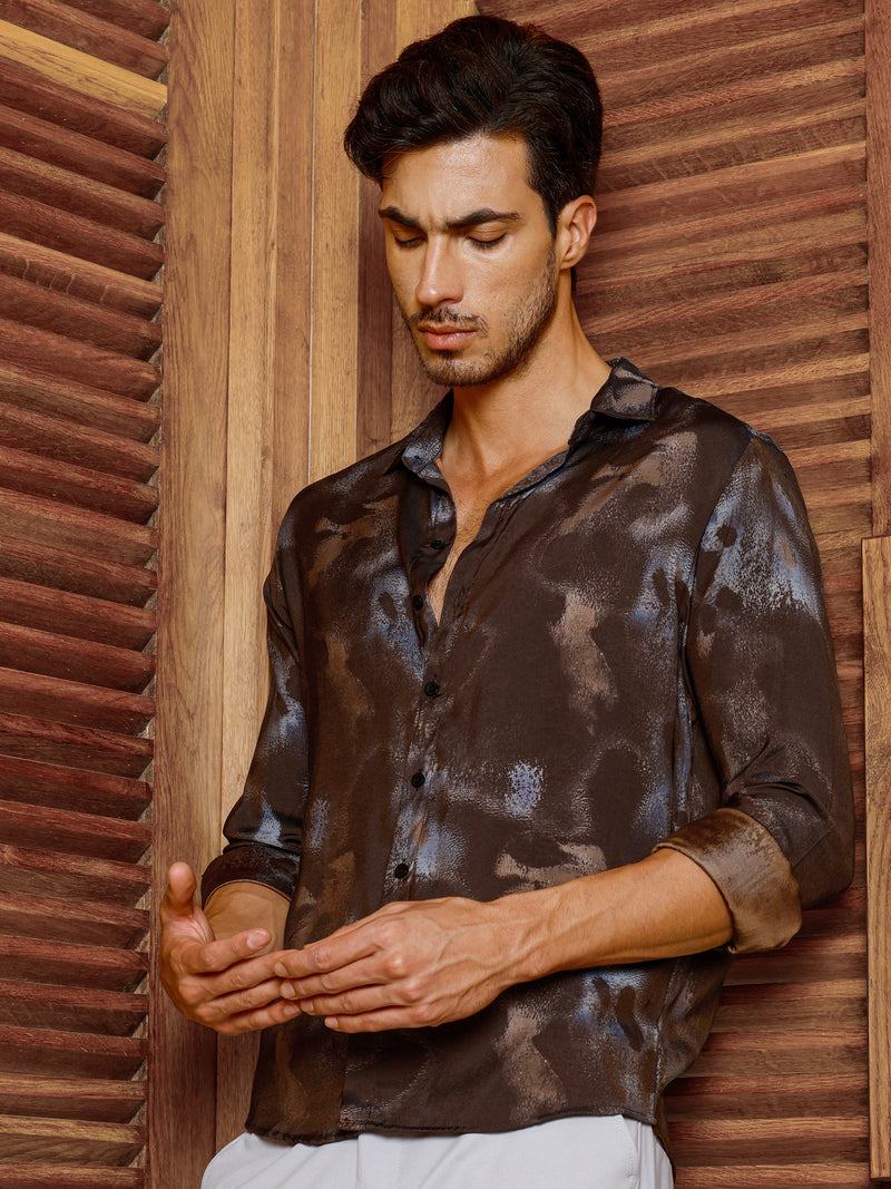 CAHOOT Men's Multicolour Printed Shirt - view 1