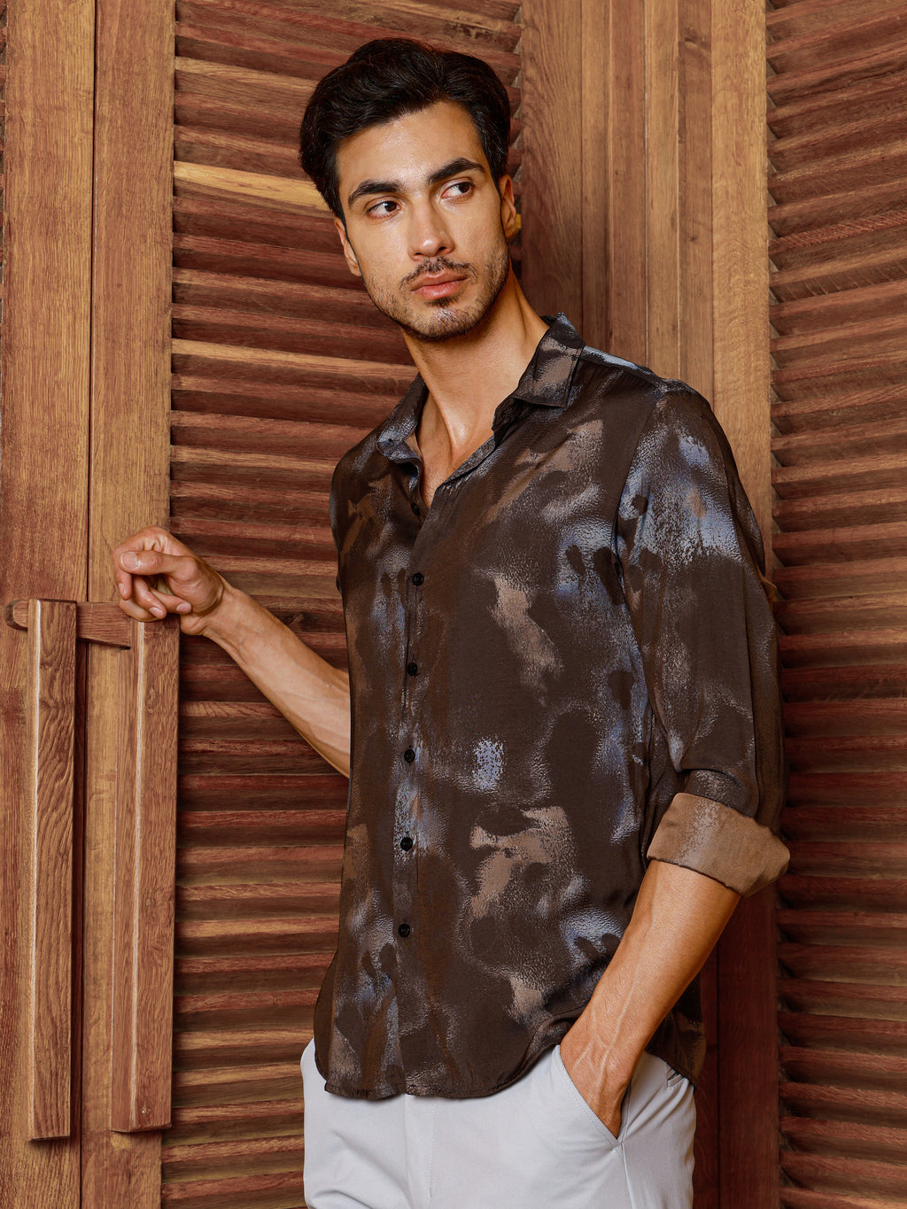 CAHOOT Men's Multicolour Printed Shirt - view 3