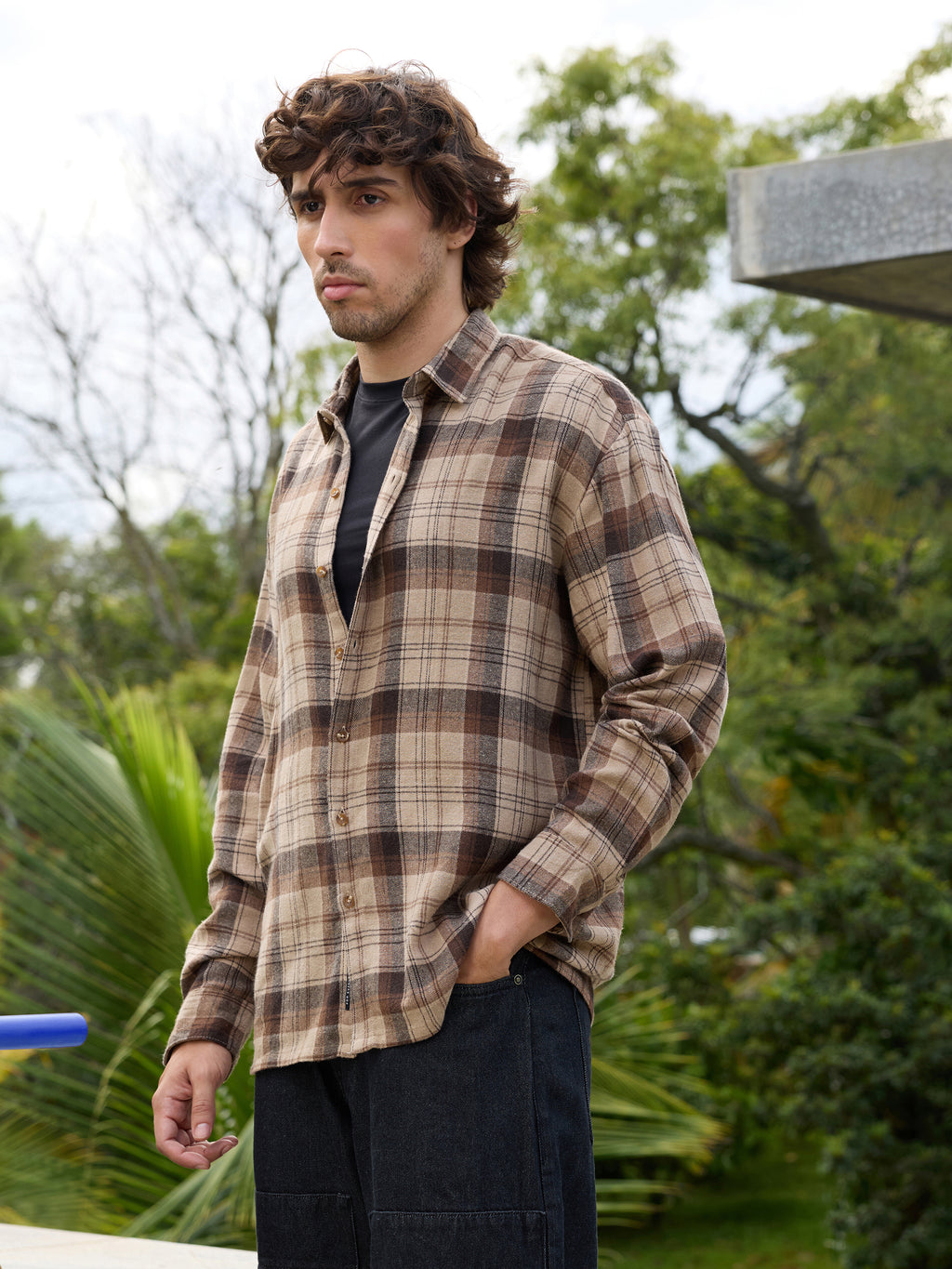 CAHOOT Men's Brown Checks Shirt - view 3