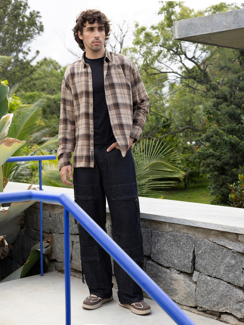 CAHOOT Men's Brown Checks Shirt - view 6