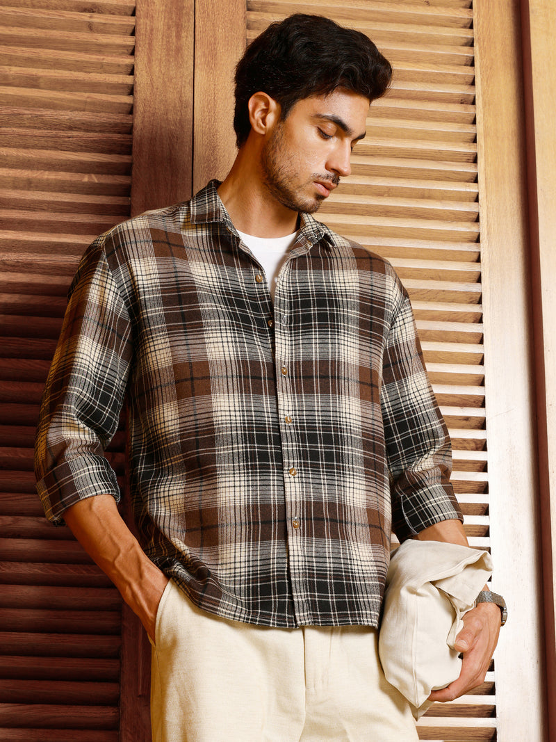 CAHOOT Men's Multicolour Checks Shirt - view 1