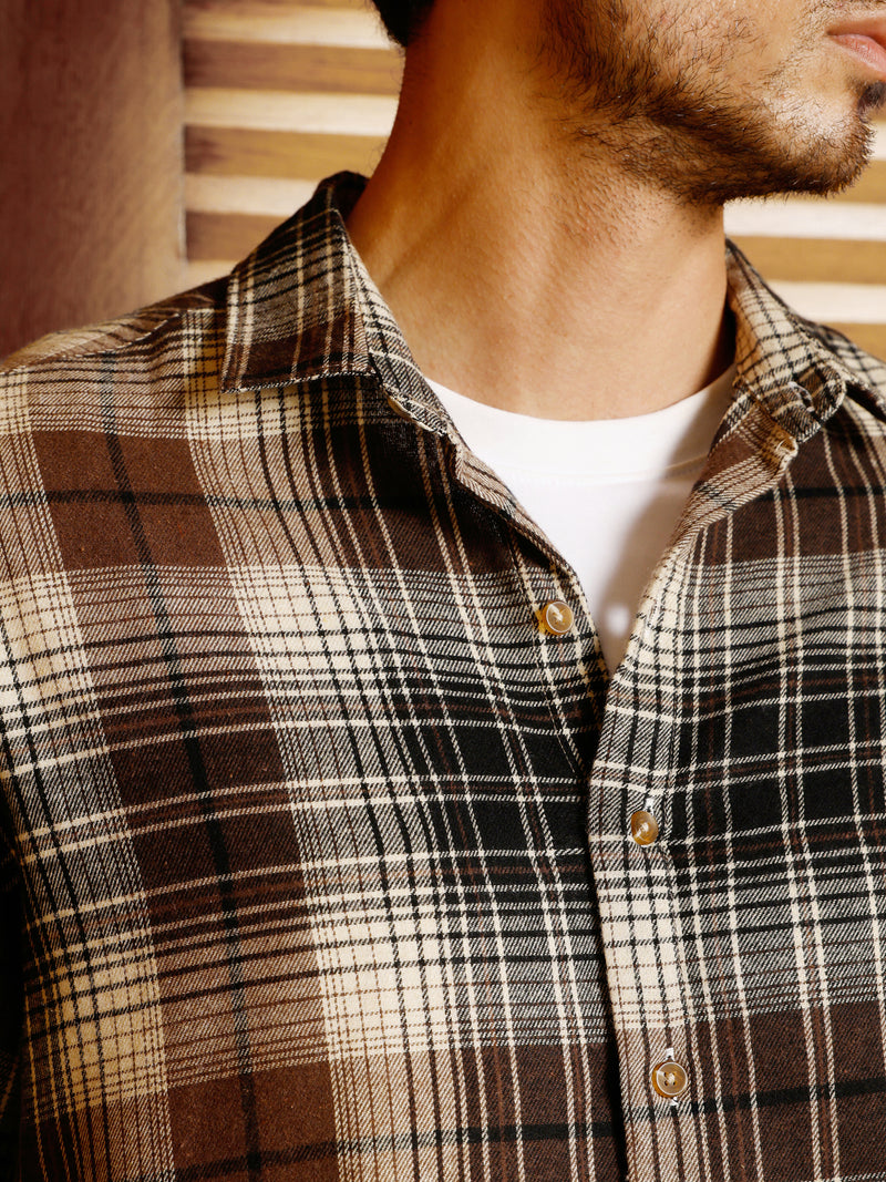 CAHOOT Men's Multicolour Checks Shirt - view 7