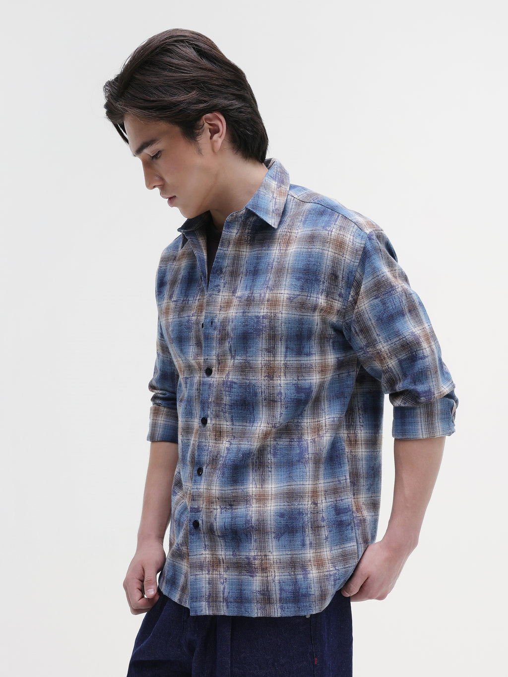 Yarn Dyed checks Regular Fit Shirt