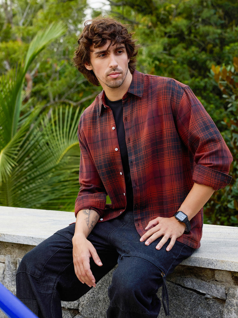 CAHOOT Men's Red Checks Shirt - view 1