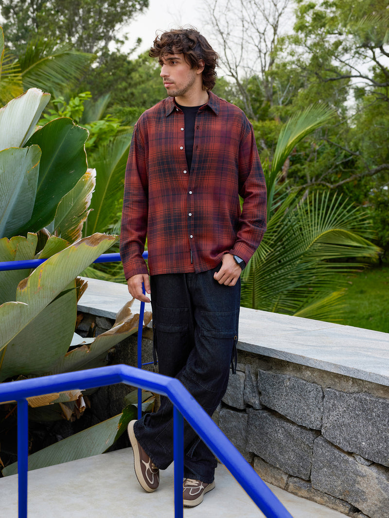 CAHOOT Men's Red Checks Shirt - view 5