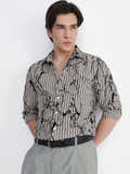 All Over Flock Printed Regular Fit Shirt (selected)