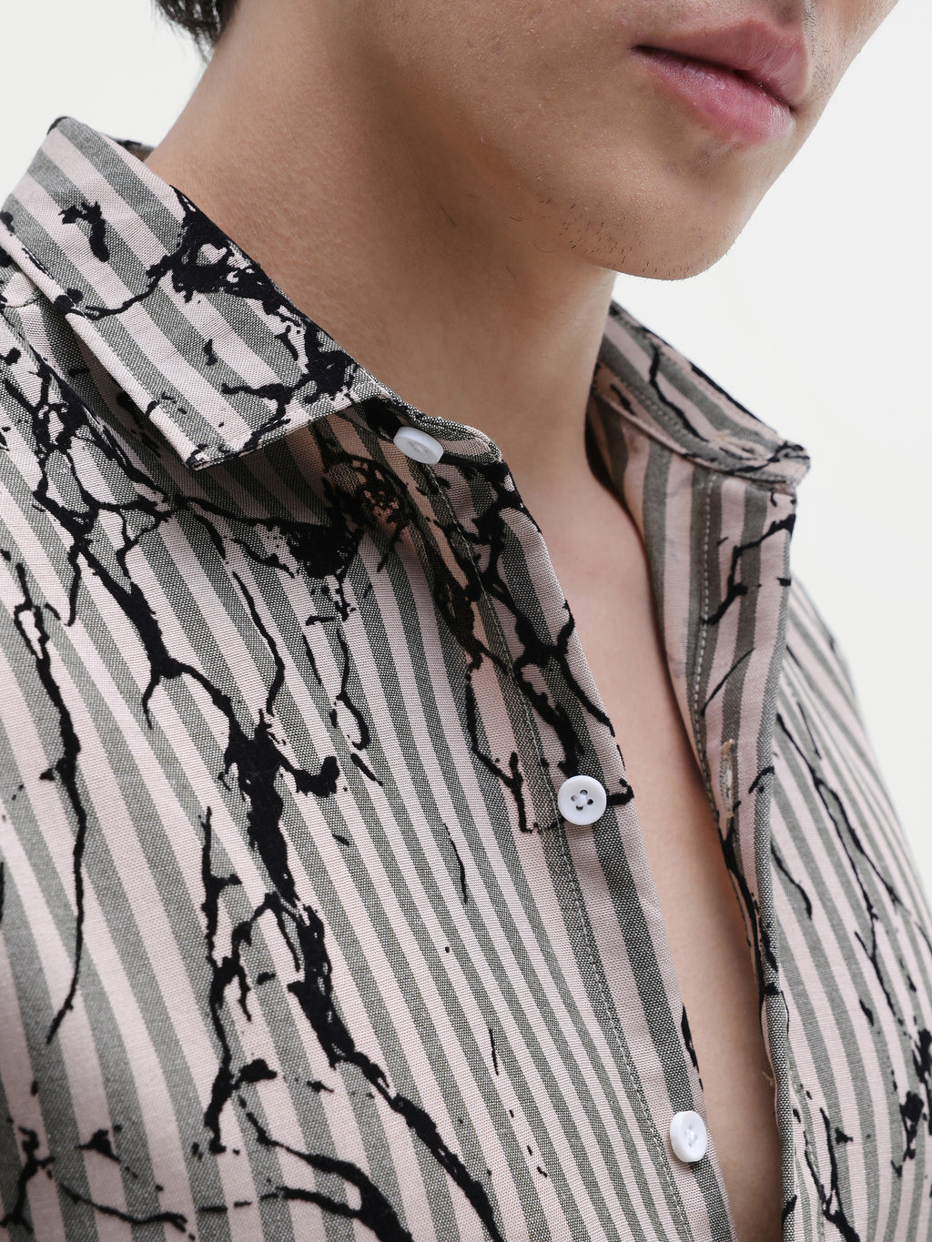 Rubber Print Slim Fit Shirt