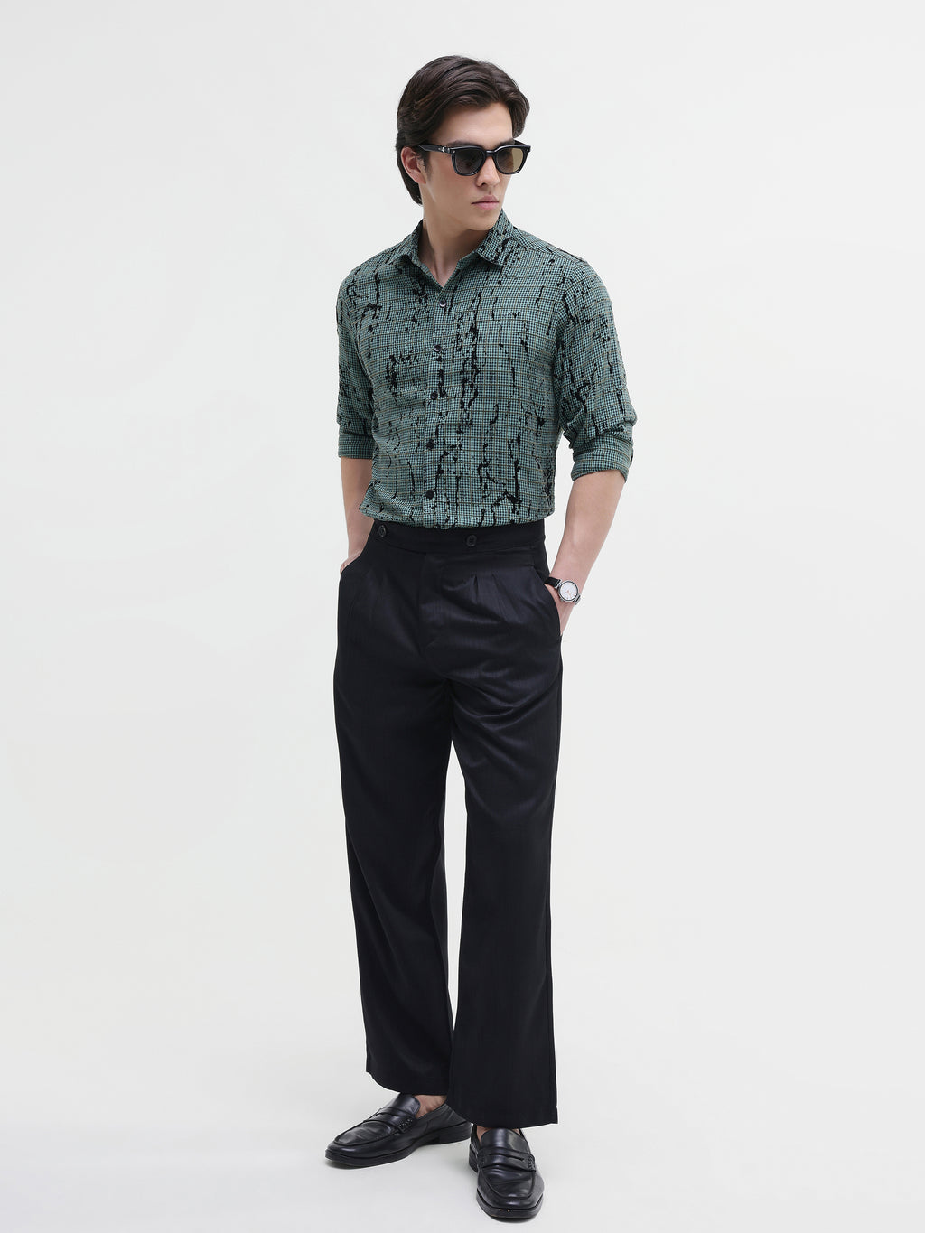 Rubber Print Regular Fit Shirt