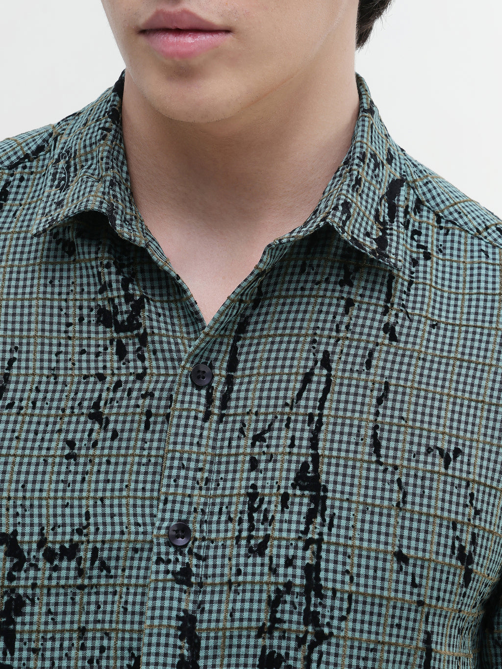 Rubber Print Regular Fit Shirt