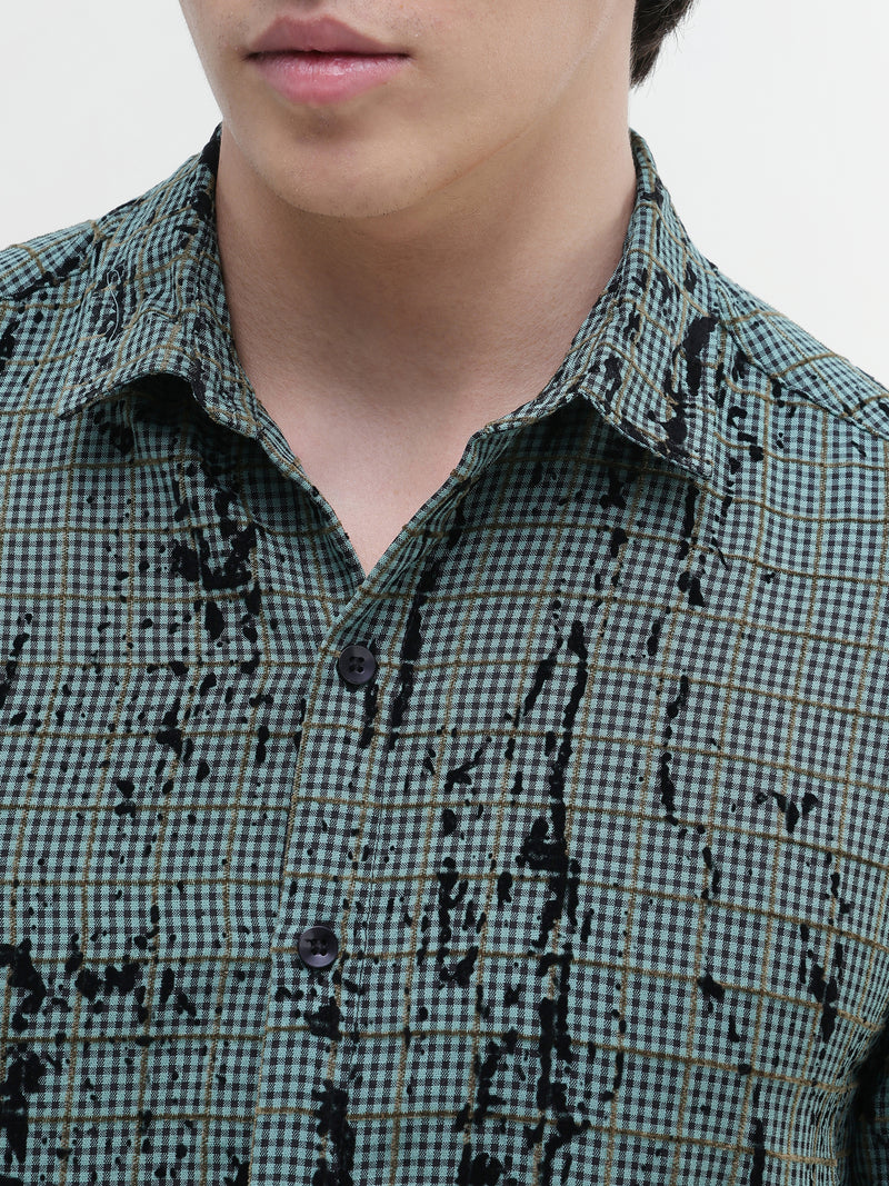 Rubber Print Regular Fit Shirt