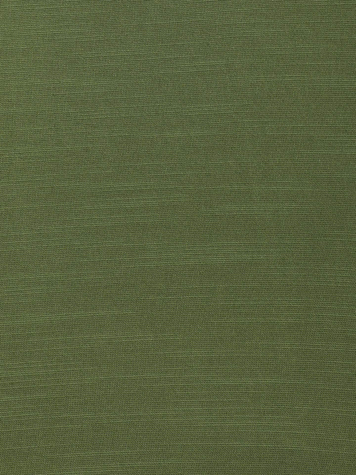 CAHOOT Green Solid Cotton-Rayon Shirt With Patch Pocket - view 8