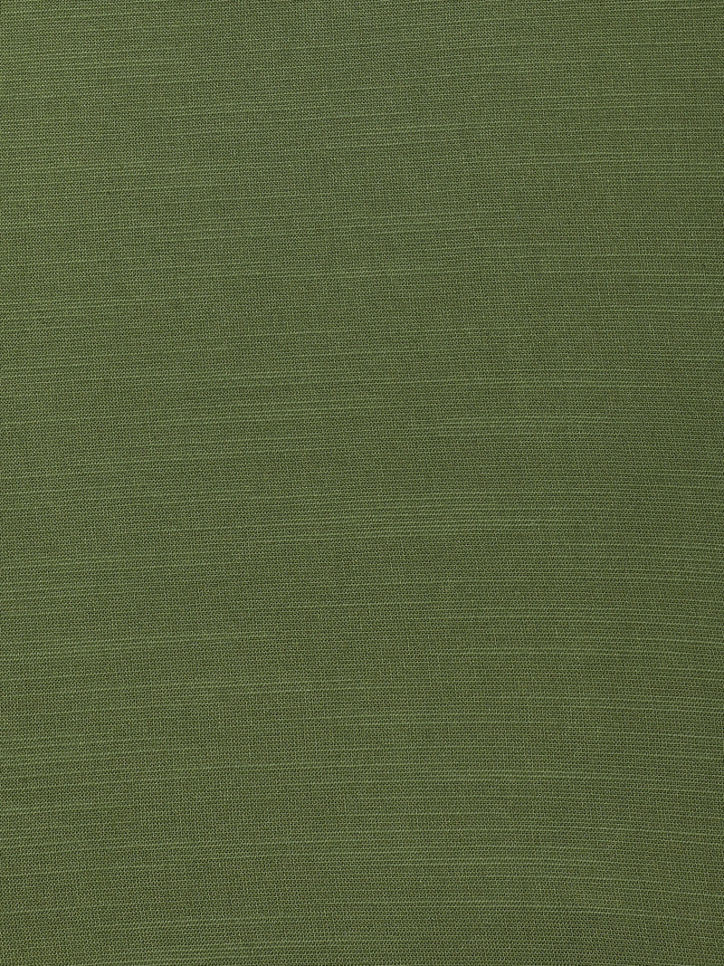 CAHOOT Green Solid Cotton-Rayon Shirt With Patch Pocket - view 8
