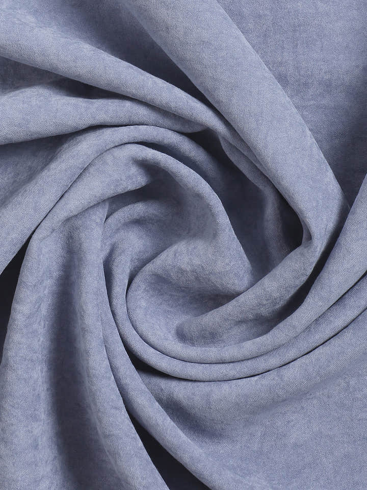 Blue Solid Cotton Flap Pocket Shirt