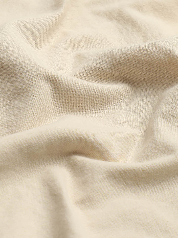 CAHOOT Light Beige Cotton-Rayon Shirt With Twin Utility Pockets - view 7