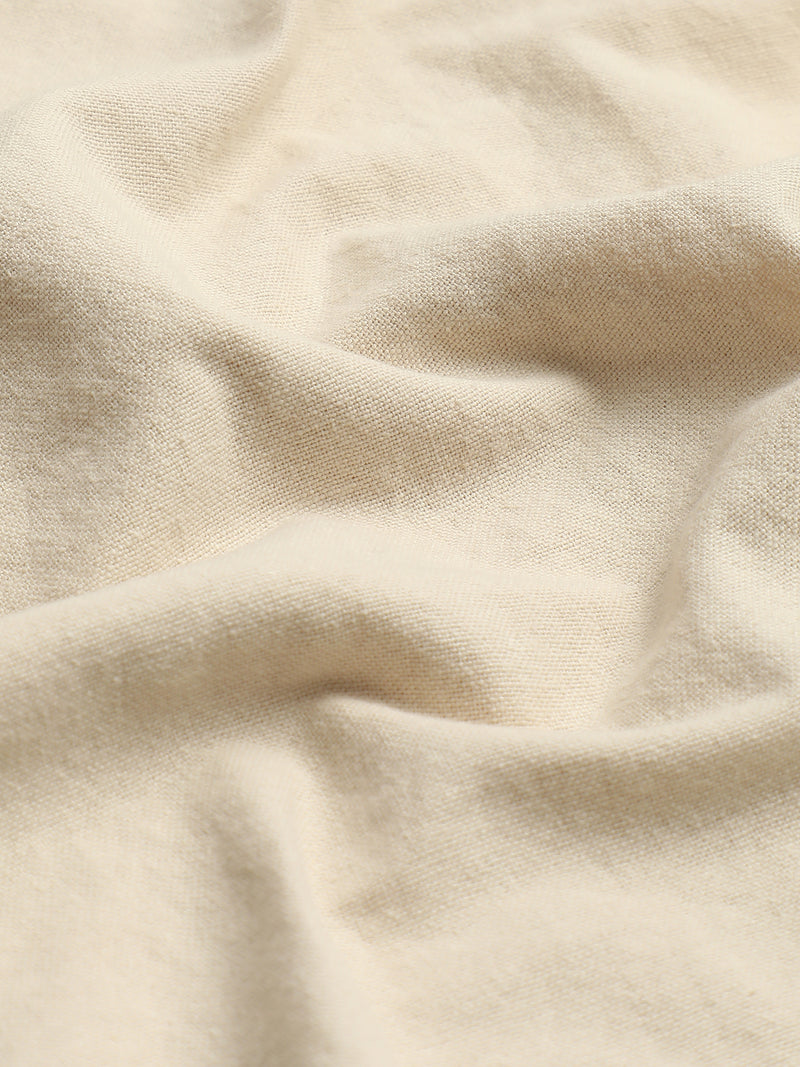 CAHOOT Light Beige Cotton-Rayon Shirt With Twin Utility Pockets - view 7