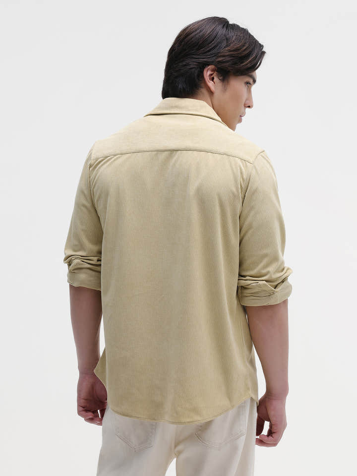 Patch Pocket Corduroy Regular Fit Shirt