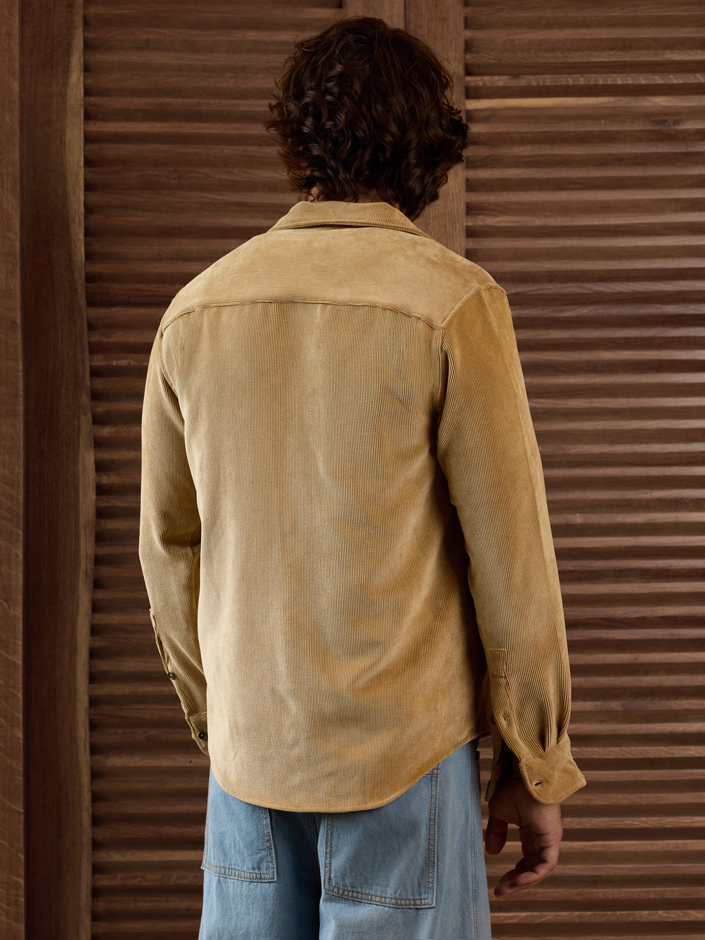 CAHOOT Men's Beige Solid Shirt - view 4