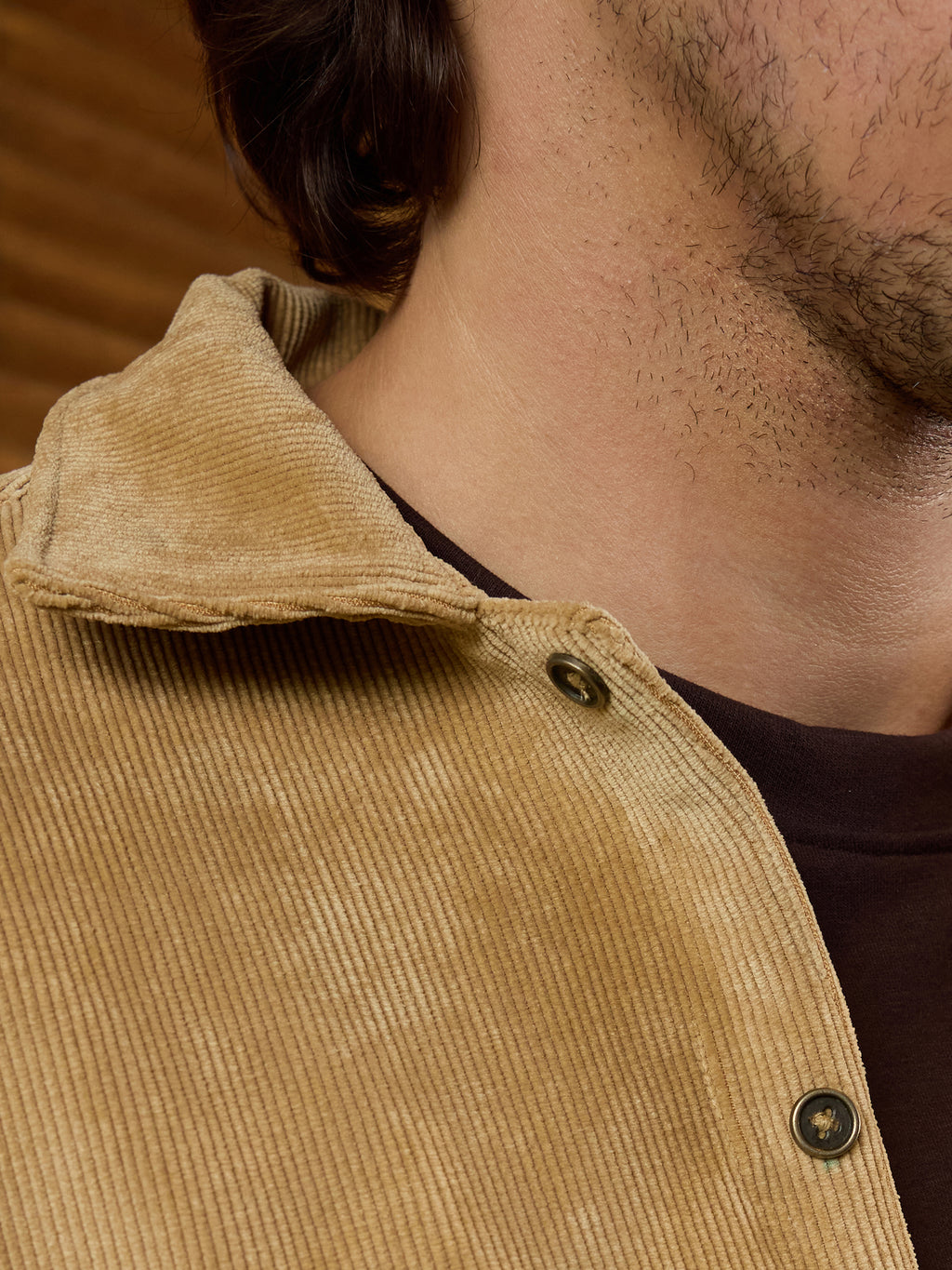 CAHOOT Men's Beige Solid Shirt - view 9