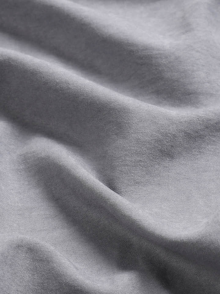 Grey Suede Finish shirt with elbow patch