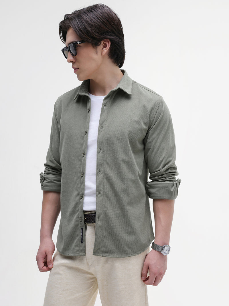 Plain Regular Fit Shirt