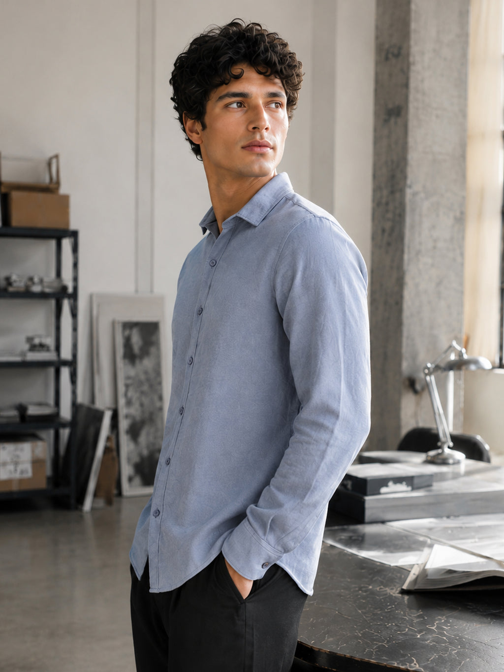 Solid Regular Fit Shirt