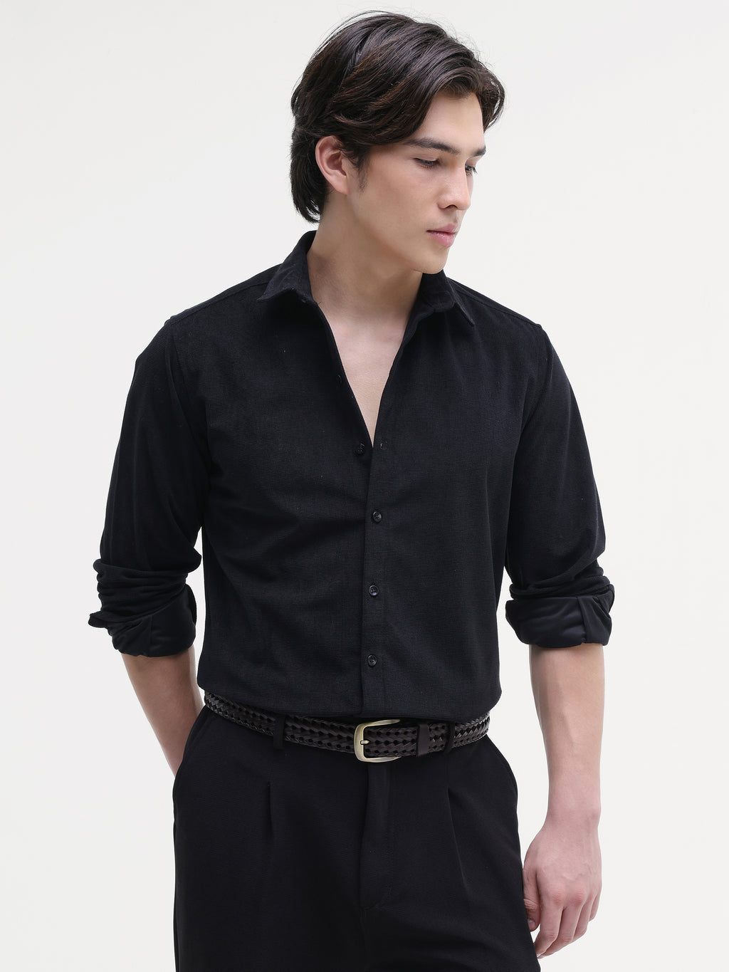 Plain Slim Fit Shirt