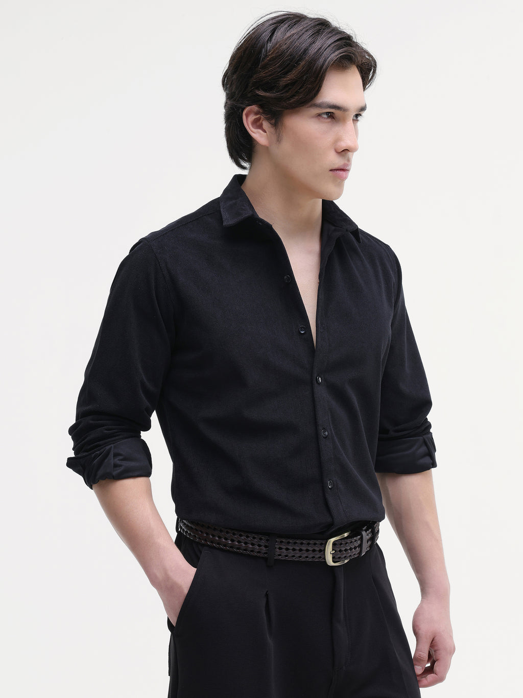 Plain Slim Fit Shirt