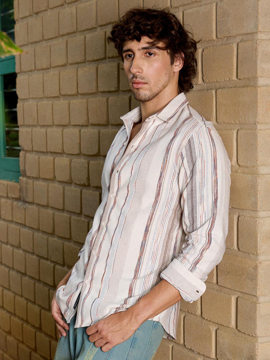 CAHOOT Men's Multicolour Striped Shirt - view 3