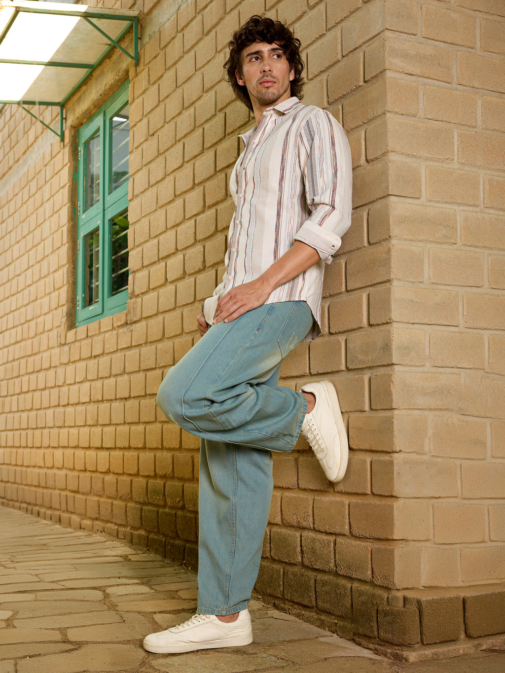 CAHOOT Men's Multicolour Striped Shirt - view 5