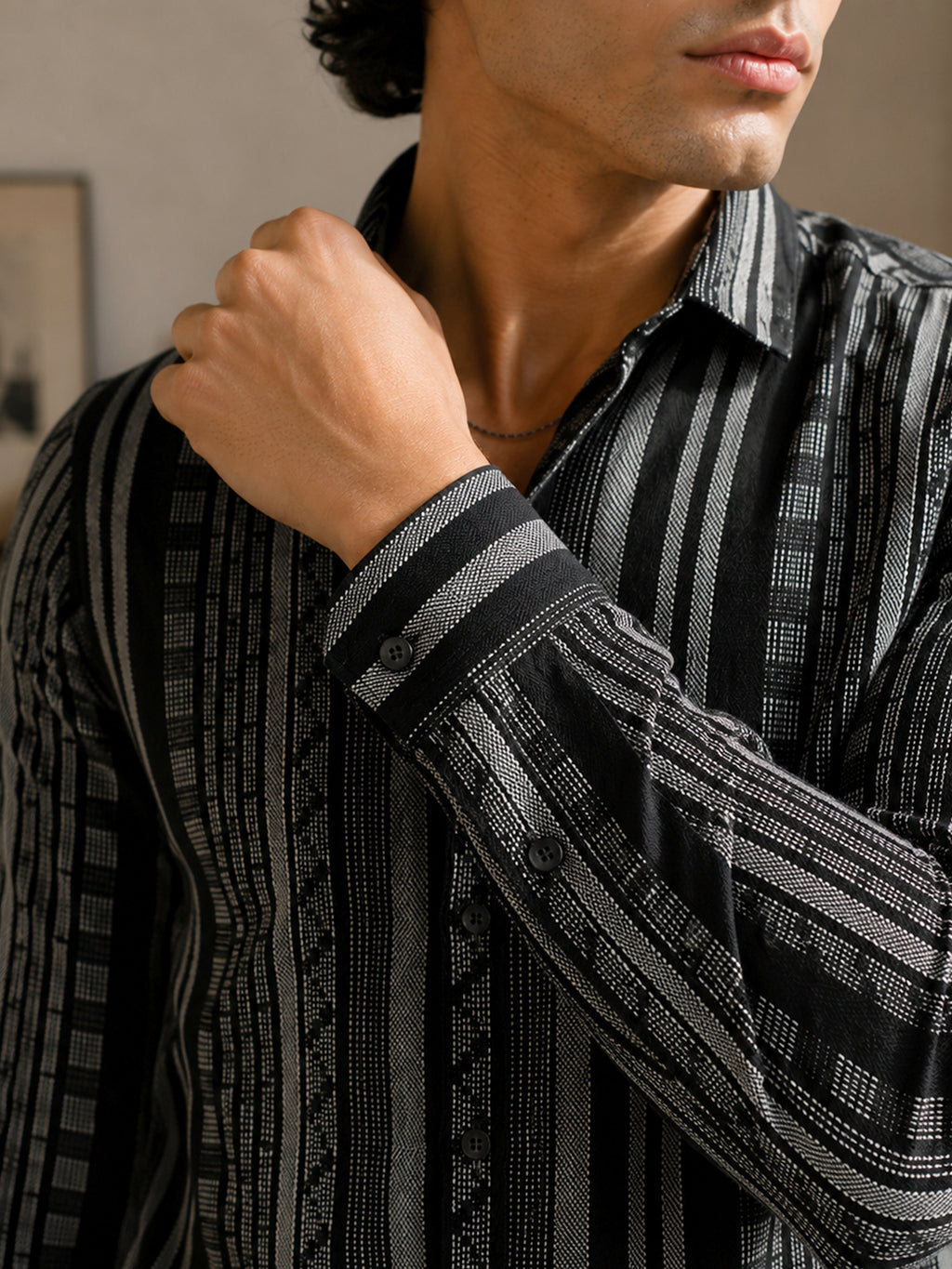 CAHOOT Men's Black Striped Shirt - view 6