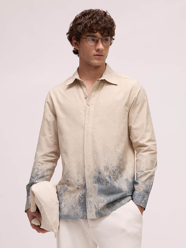 Men's All Over Print Regular Fit Shirt
