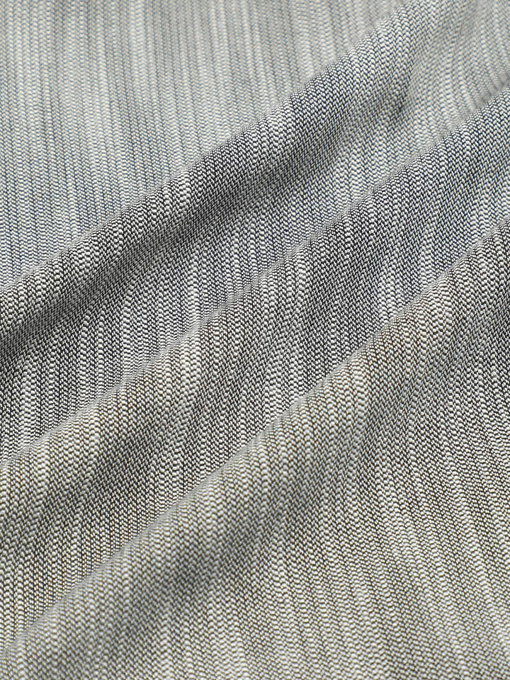 CAHOOT Grey Cotton-Twill Double-Breasted Half-Sleeve Shirt - view 6