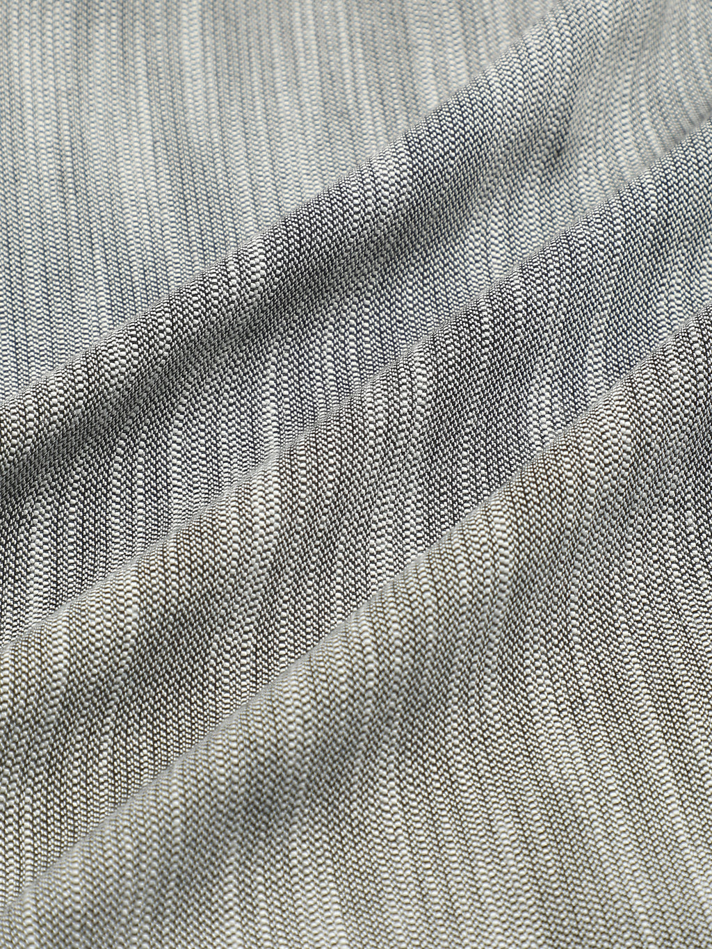 CAHOOT Grey Cotton-Twill Double-Breasted Half-Sleeve Shirt - view 6