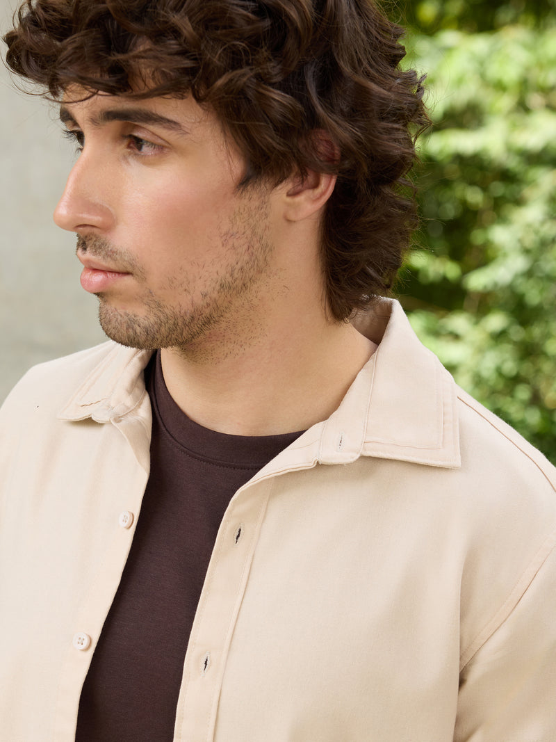 CAHOOT Men's White Solid Shirt - view 8