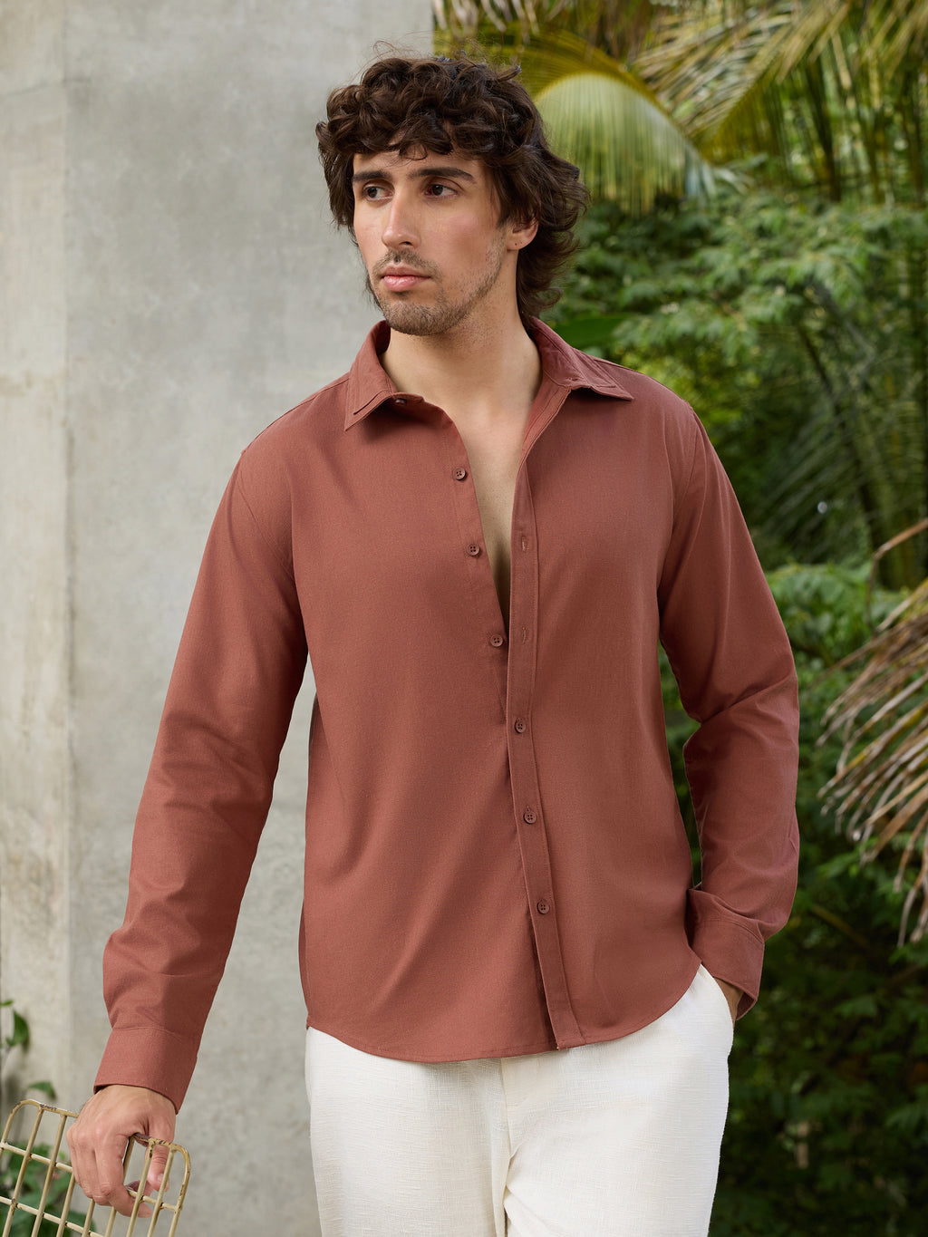 CAHOOT Men's Red Solid Shirt - view 2