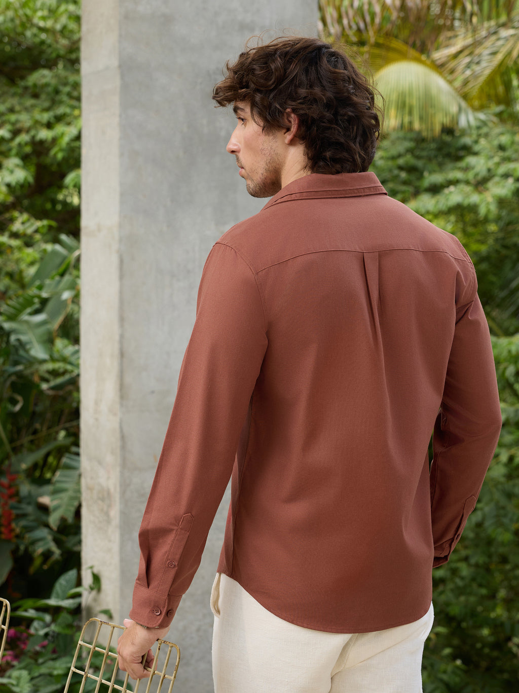CAHOOT Men's Red Solid Shirt - view 4
