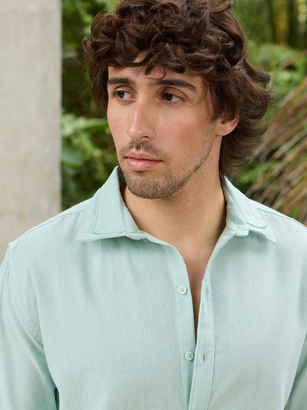 CAHOOT Men's Green Solid Shirt - view 7