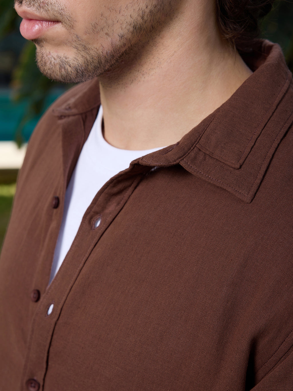 CAHOOT Men's Brown Solid Shirt - view 7