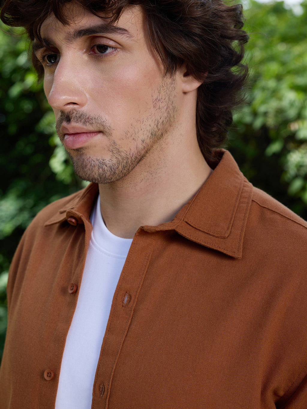 CAHOOT Men's Brown Solid Shirt - view 7