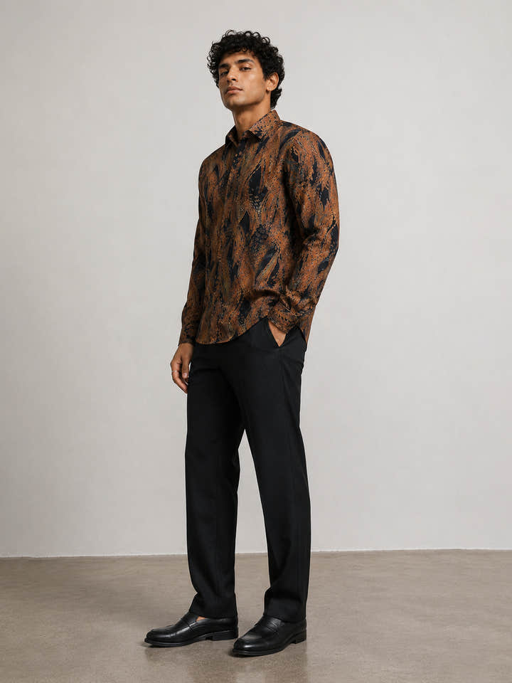 Printed Viscose Regular fit shirt