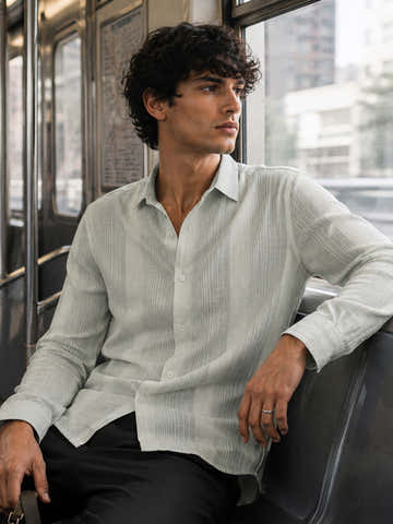 Striped Cotton Regular Fit Shirt
