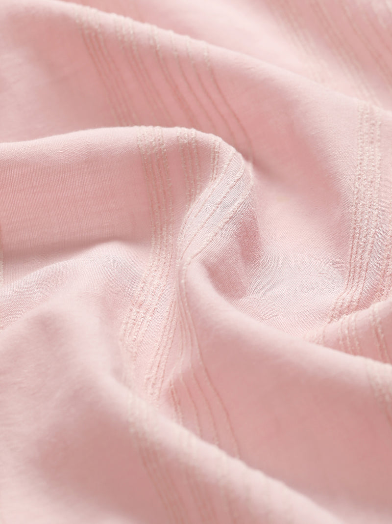 CAHOOT Men's Pink Striped Cotton Regular Fit Shirt - view 7